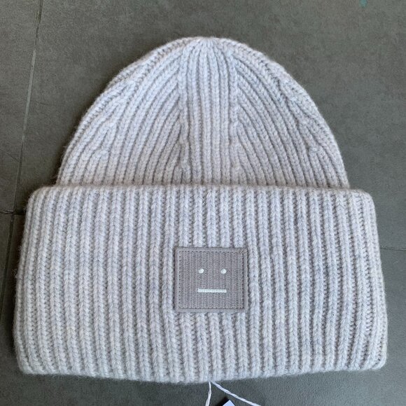 Acne Studios Cream Wool Beanie Minimal Nordic Style main image 5